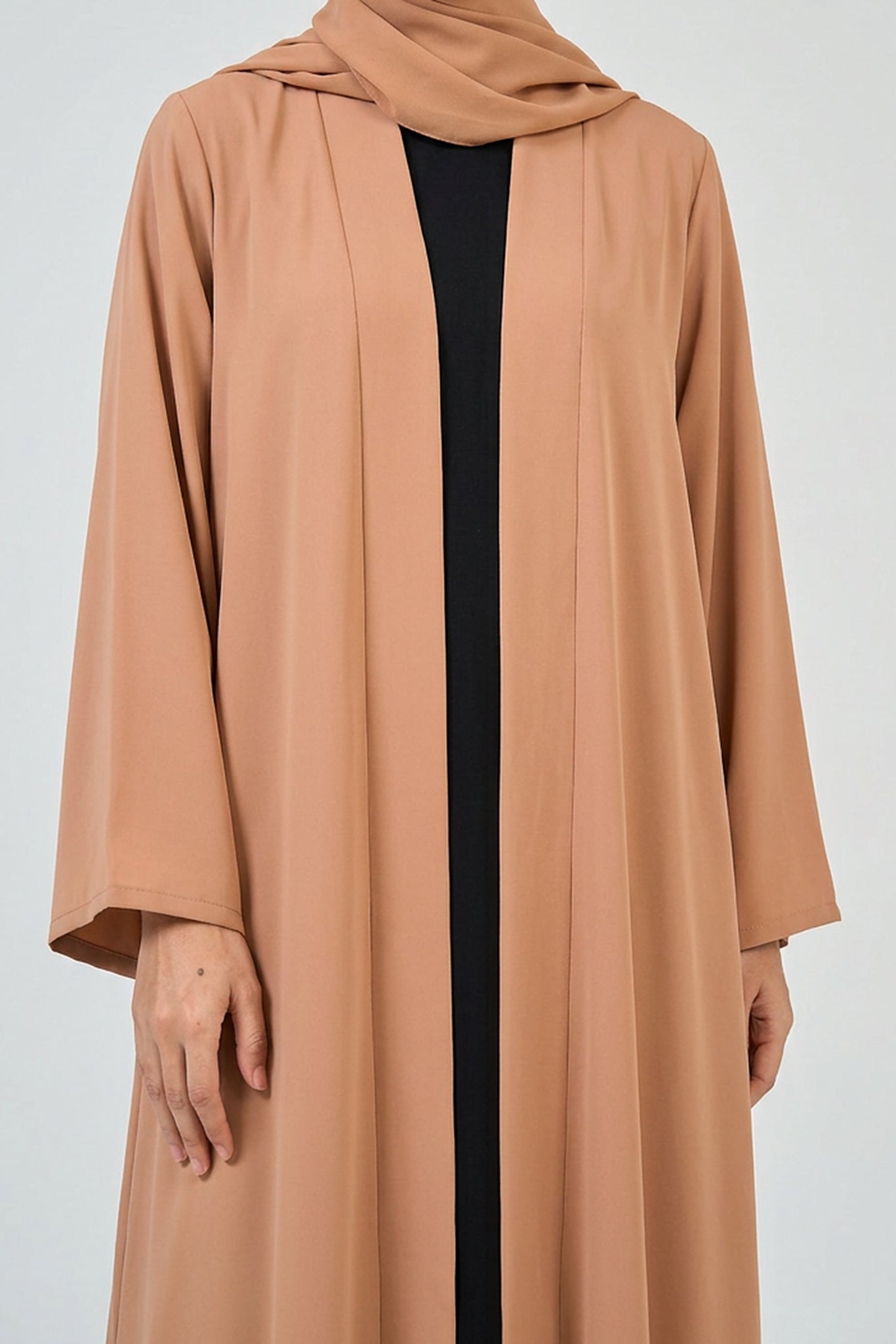 Desert Sand Pleated Abaya