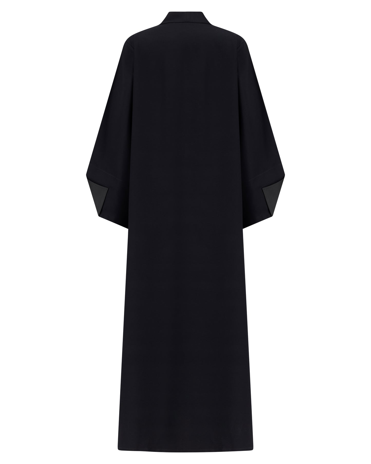 Classic Abaya with Geometric Cuff Cut