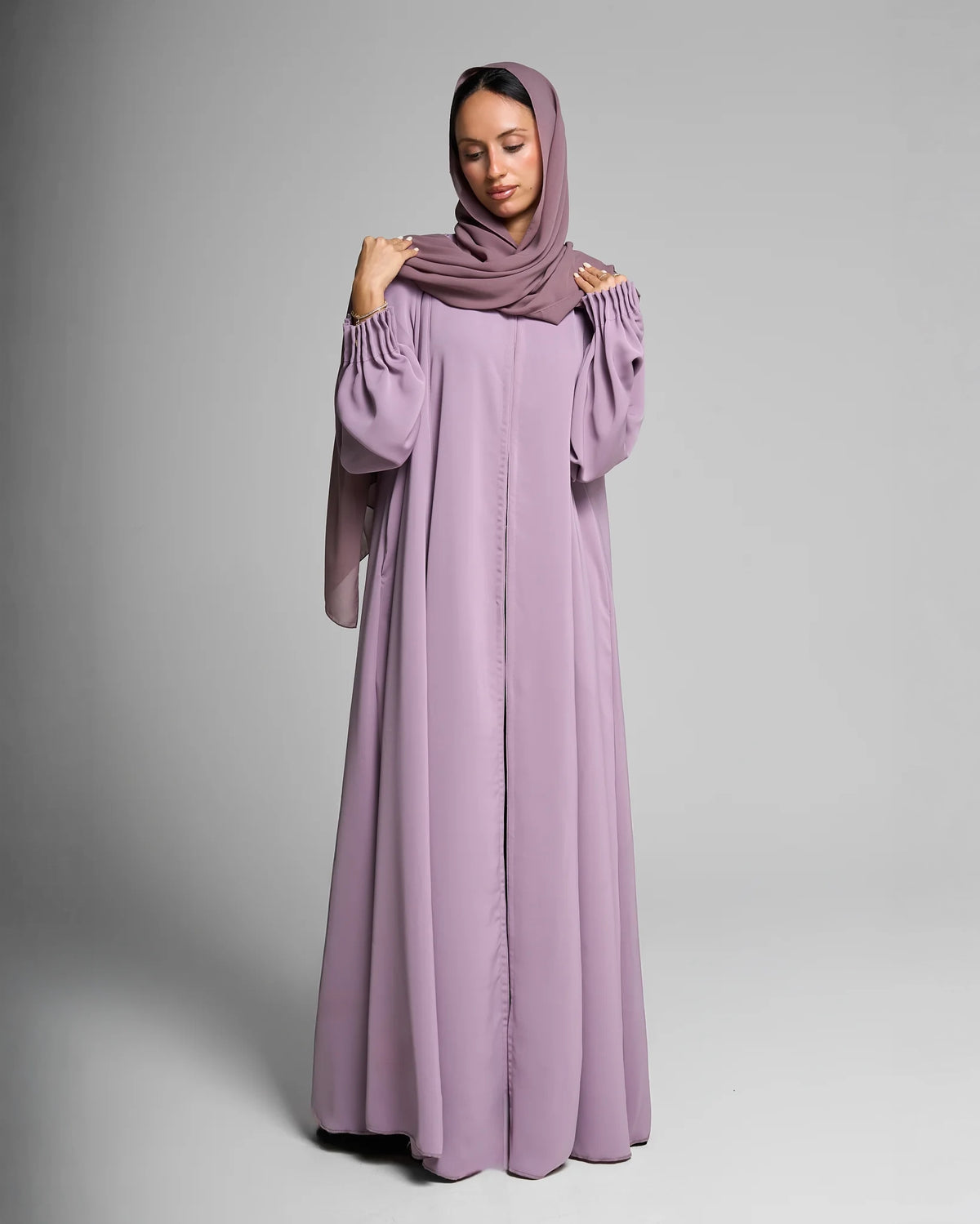 Classic Silhouette Lavender Abaya
