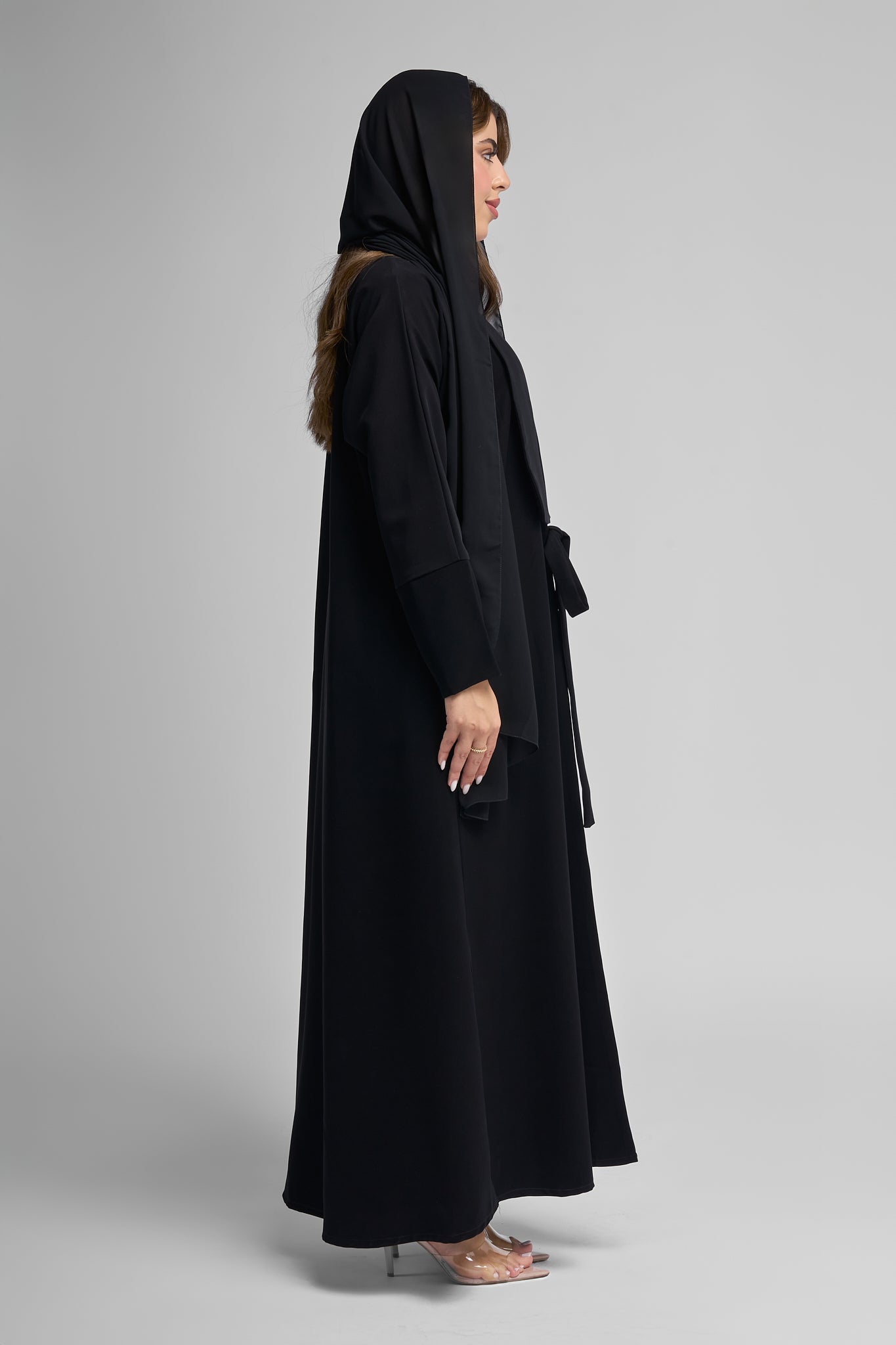 Midnight Bloom Abaya