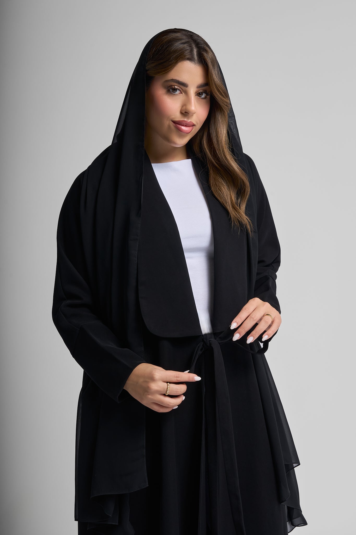 Midnight Bloom Abaya