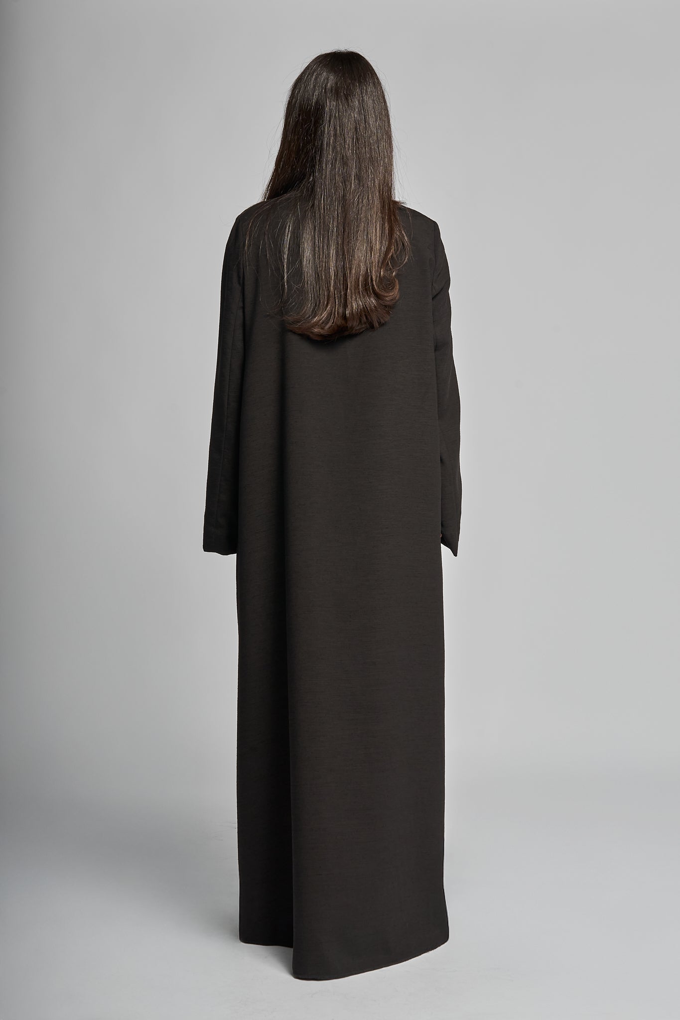 Petal Noir Abaya