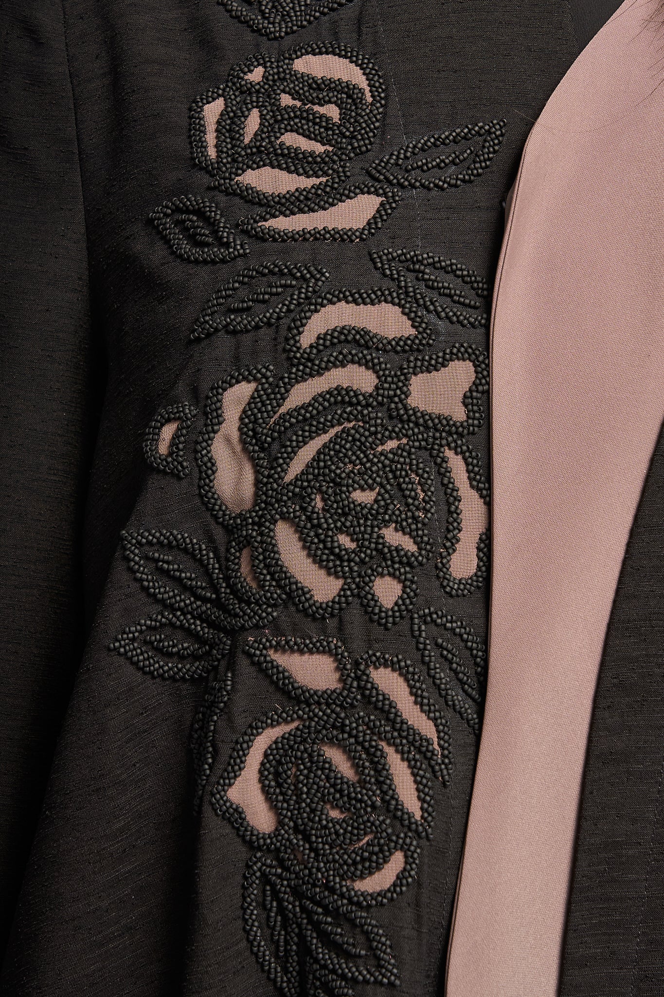 Petal Noir Abaya