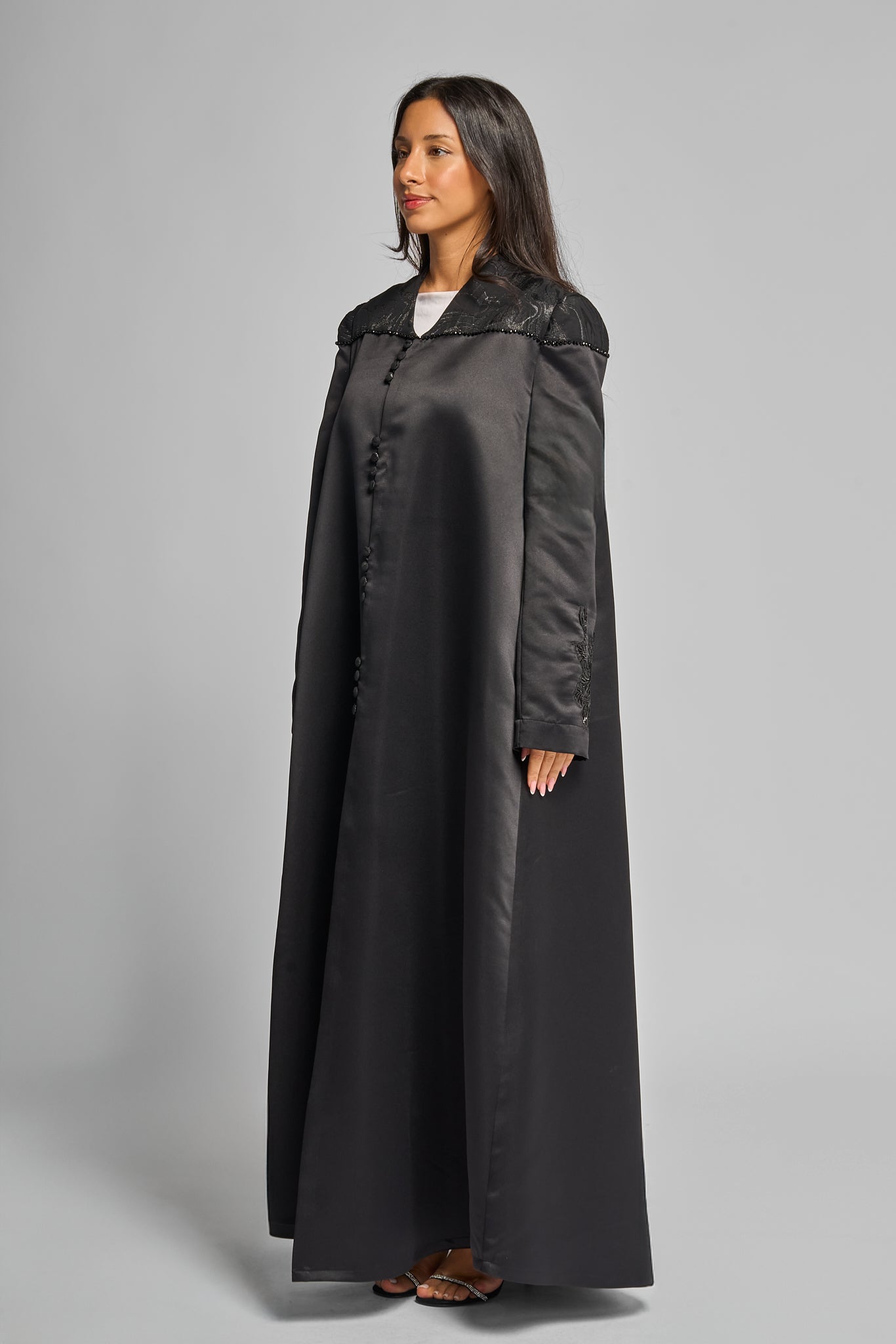 Raven Silk Abaya
