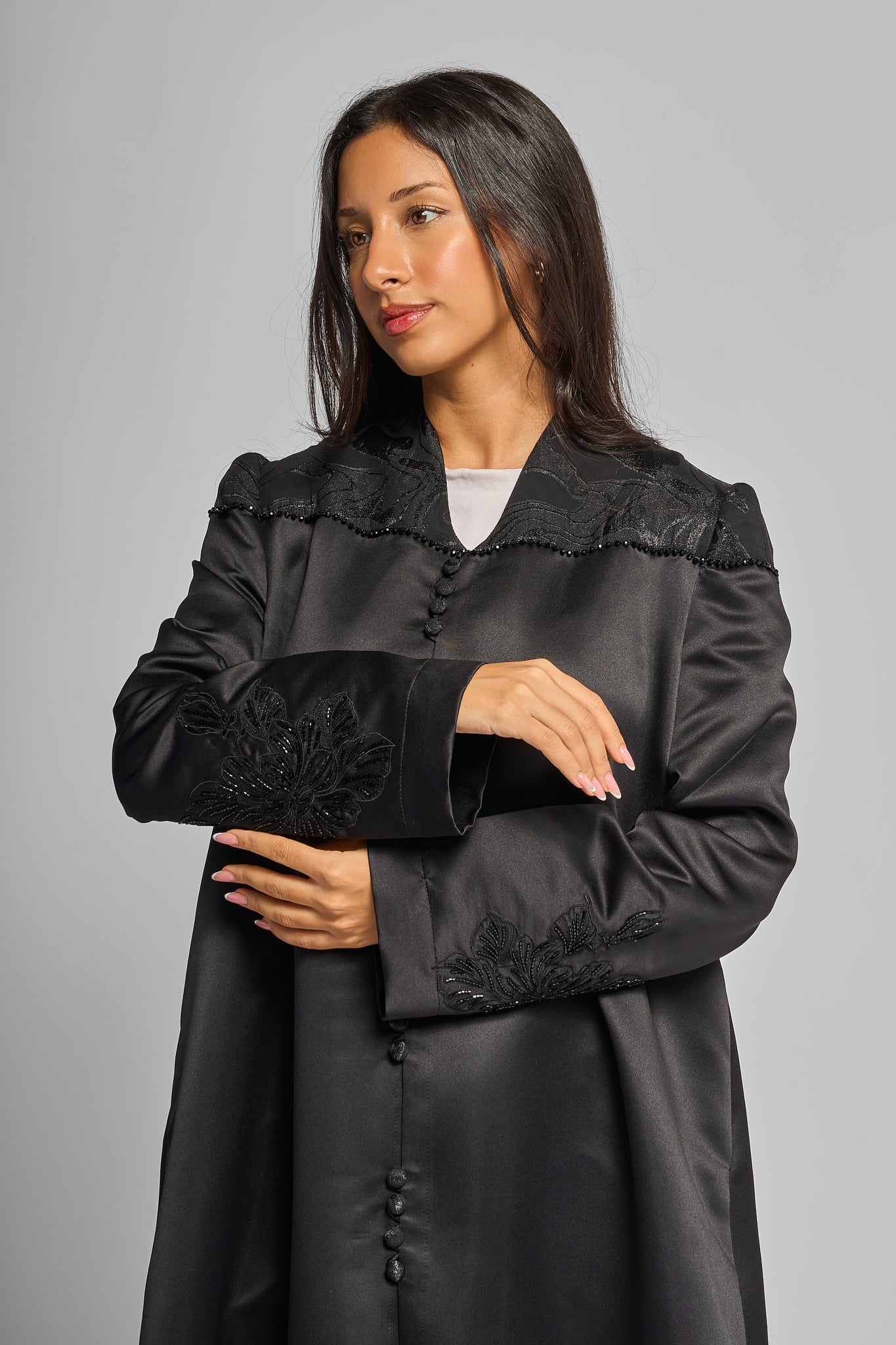 Raven Silk Abaya
