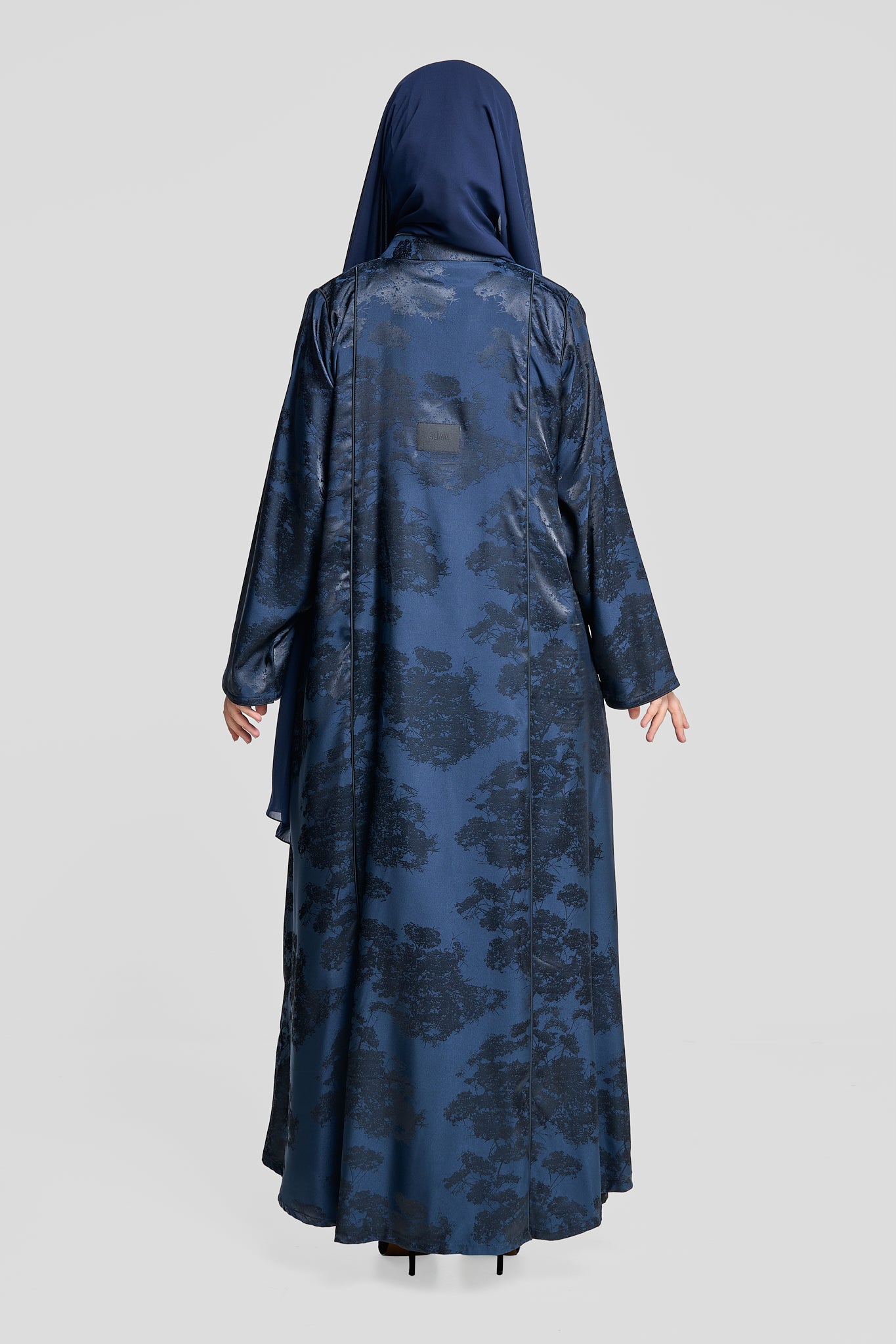 Premium Abaya with Side Slits and Glossy Texture