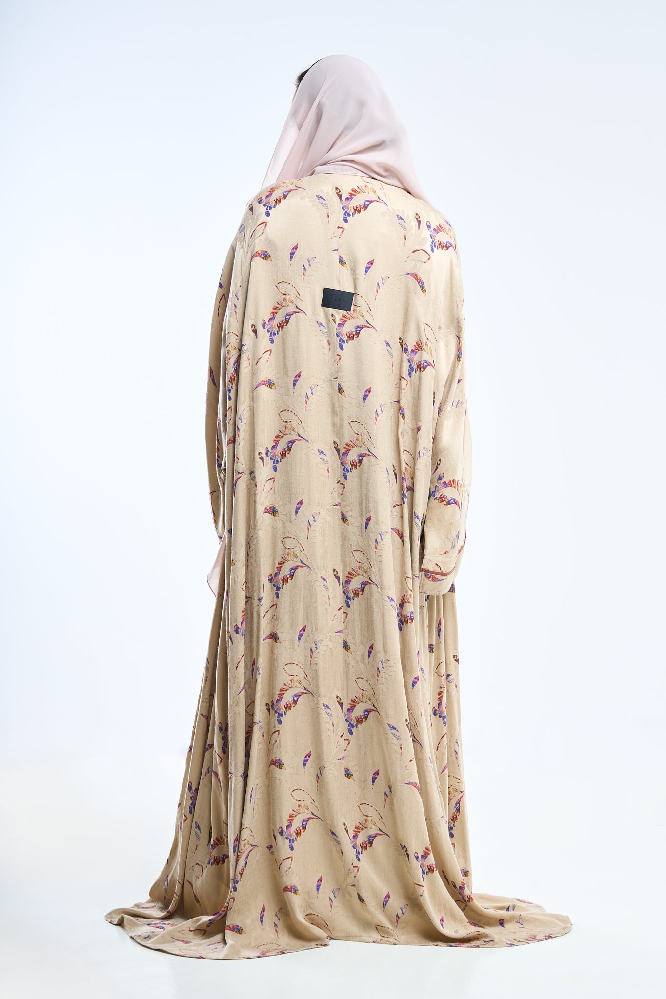 Noir Camellia Abaya