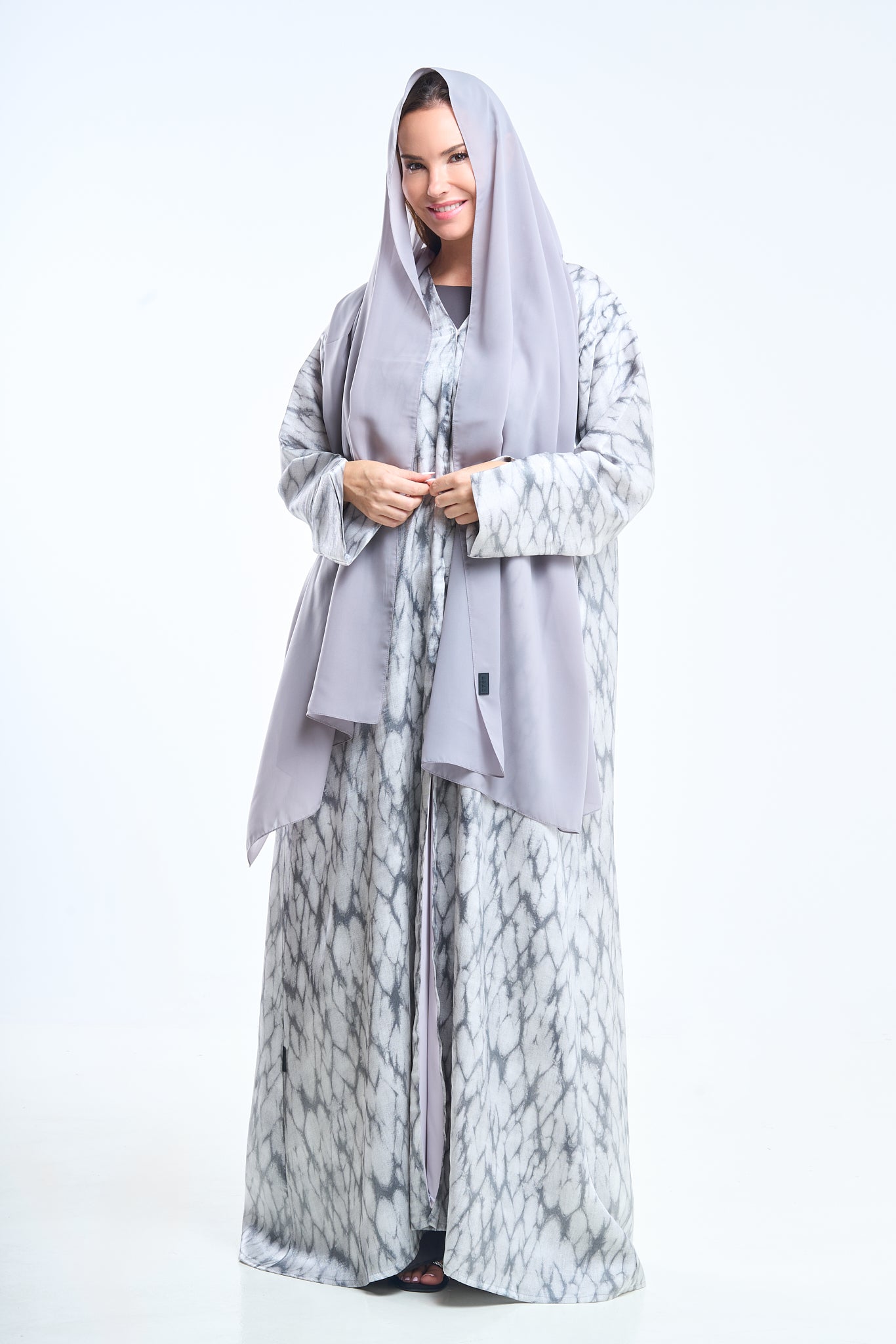 Marble Print Modern Abaya