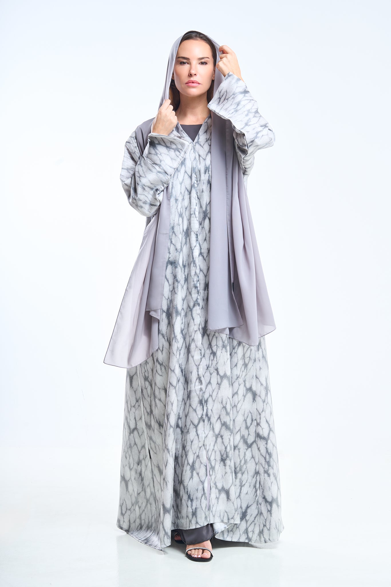 Marble Print Modern Abaya