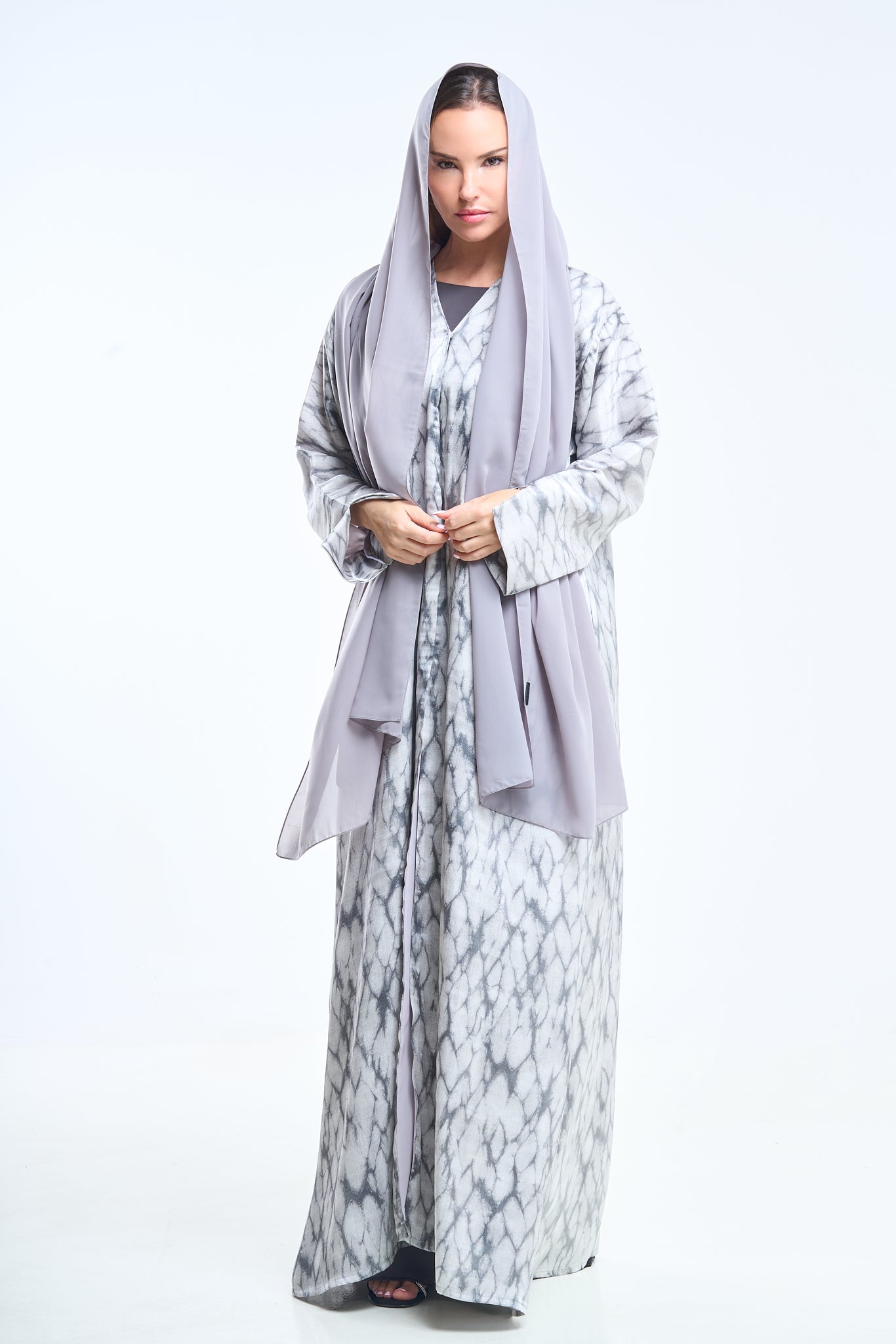 Marble Print Modern Abaya