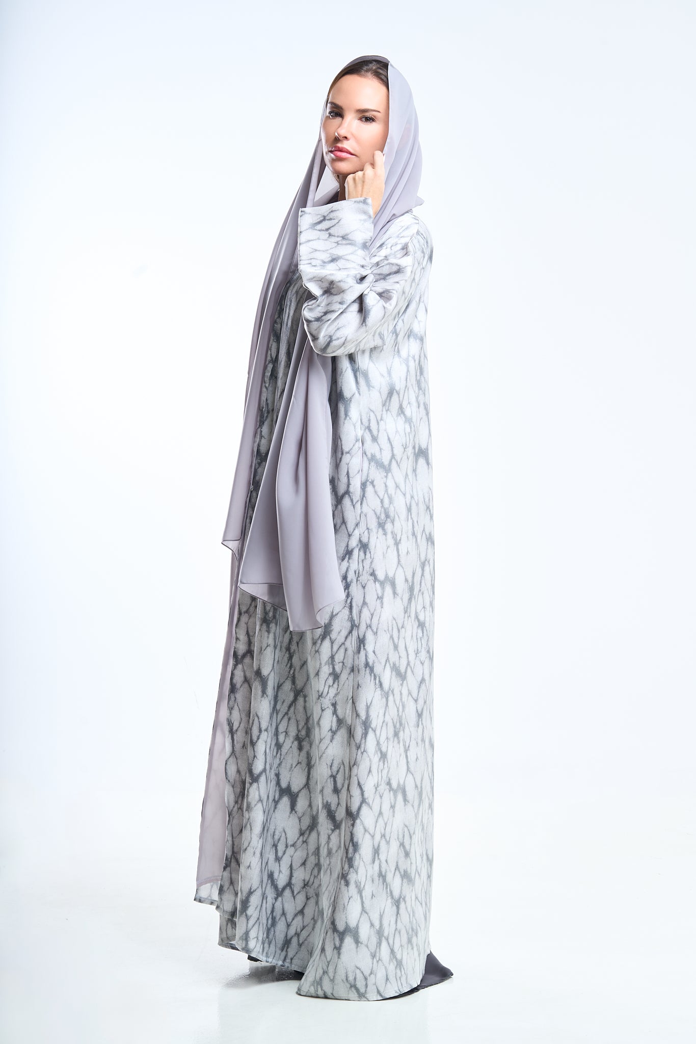 Marble Print Modern Abaya