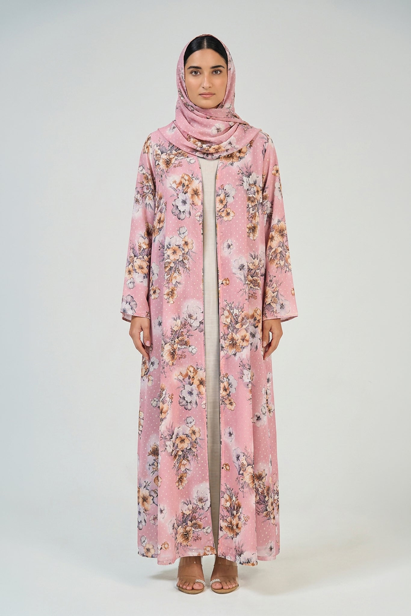 Blush Blossom Abaya