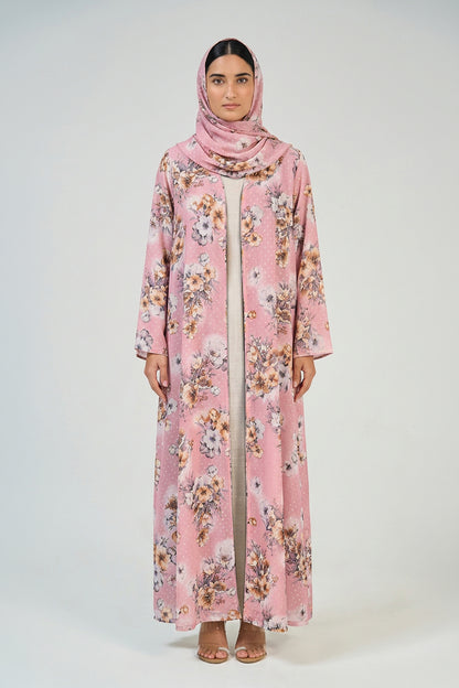 Blush Blossom Abaya