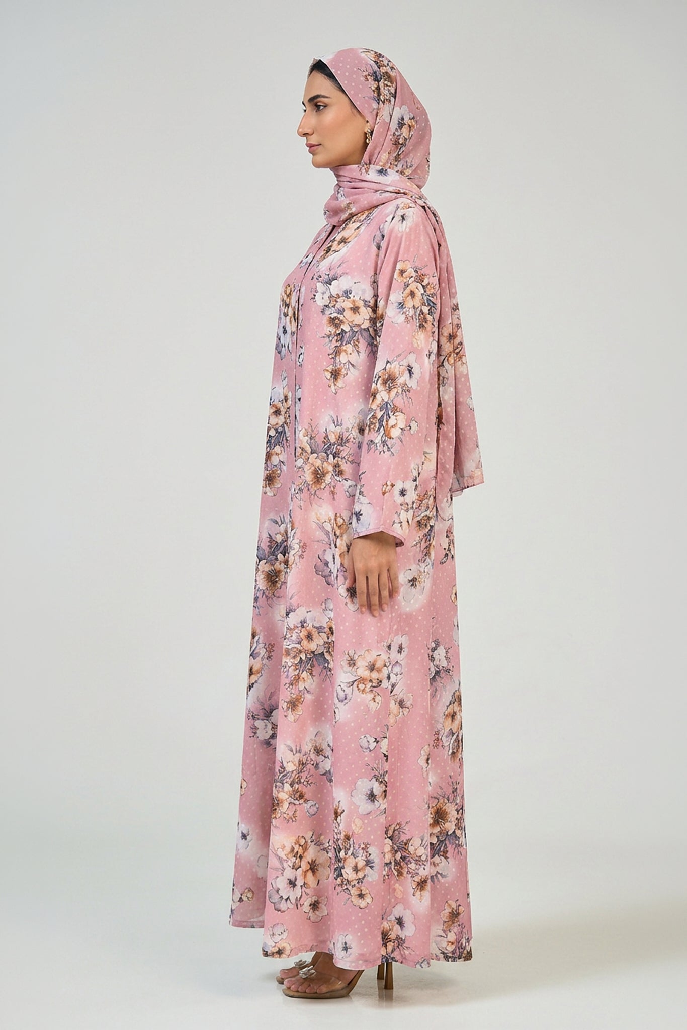Blush Blossom Abaya