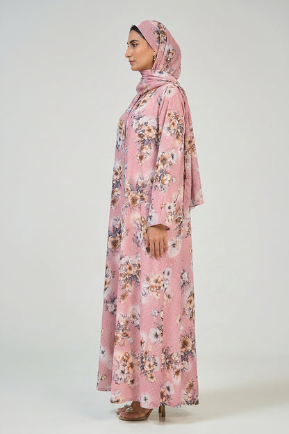 Blush Blossom Abaya