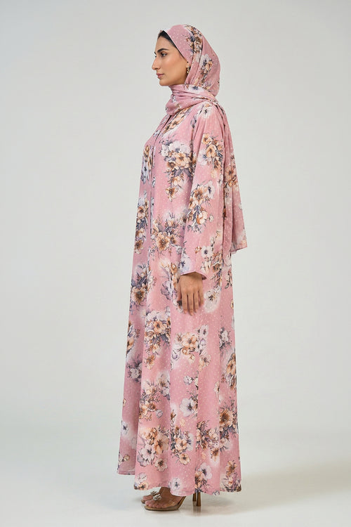 Blush Blossom Abaya – hover image