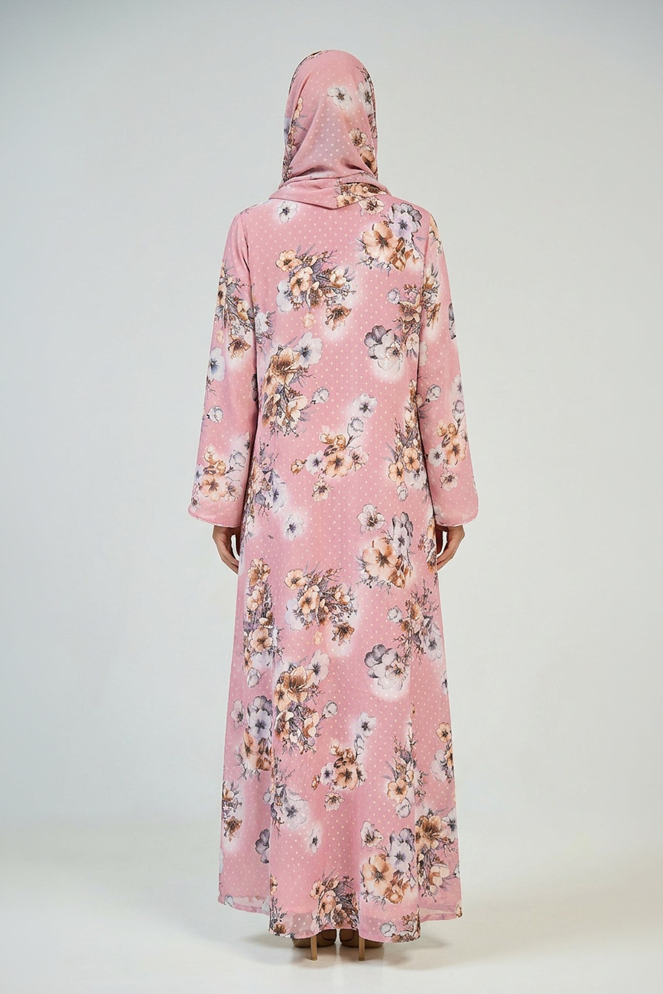 Blush Blossom Abaya