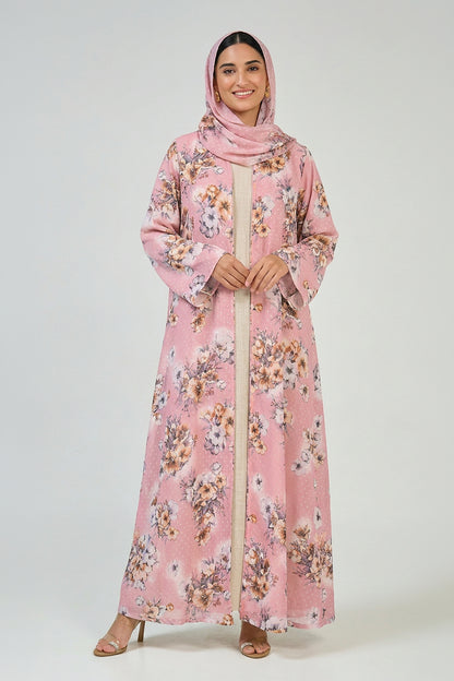 Blush Blossom Abaya