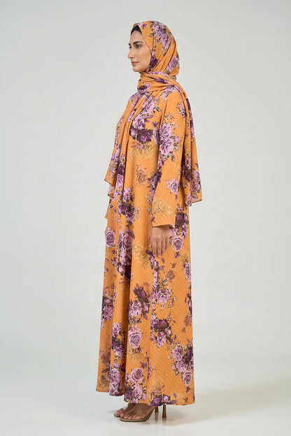 Amber Blossom Abaya