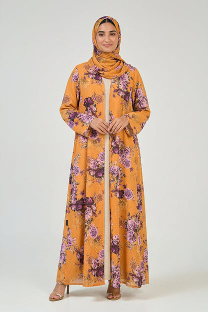 Amber Blossom Abaya