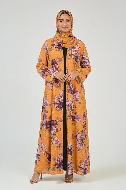 Amber Blossom Abaya