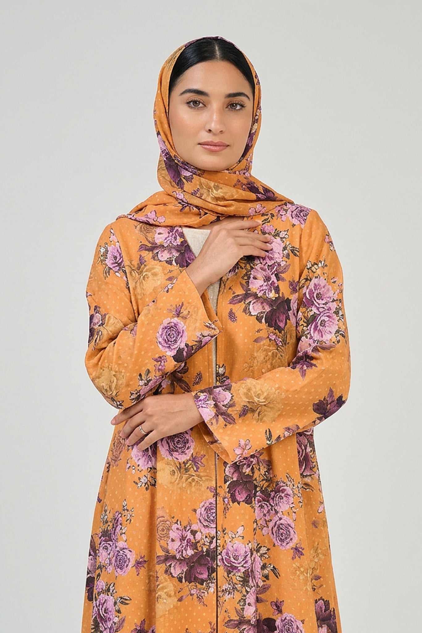Amber Blossom Abaya