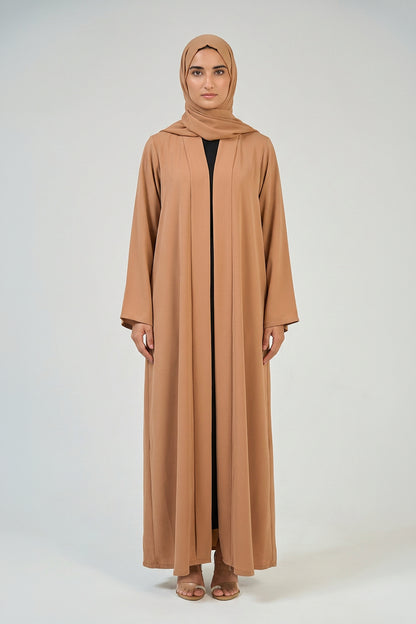Desert Sand Pleated Abaya