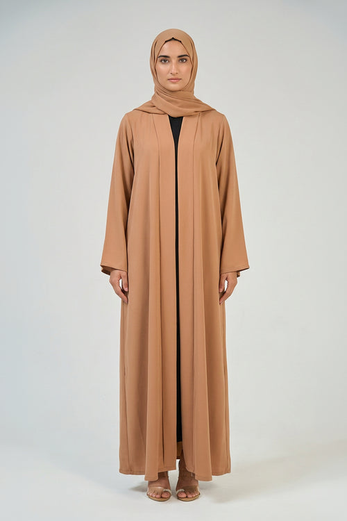 Desert Sand Pleated Abaya