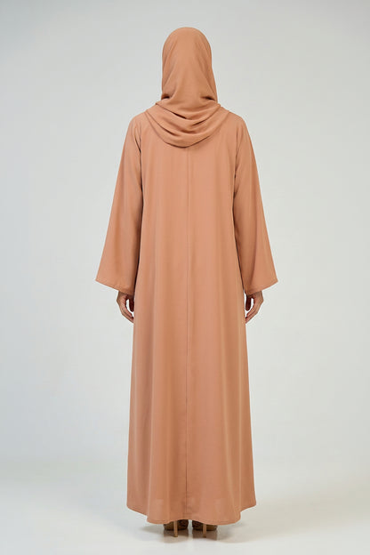 Desert Sand Pleated Abaya