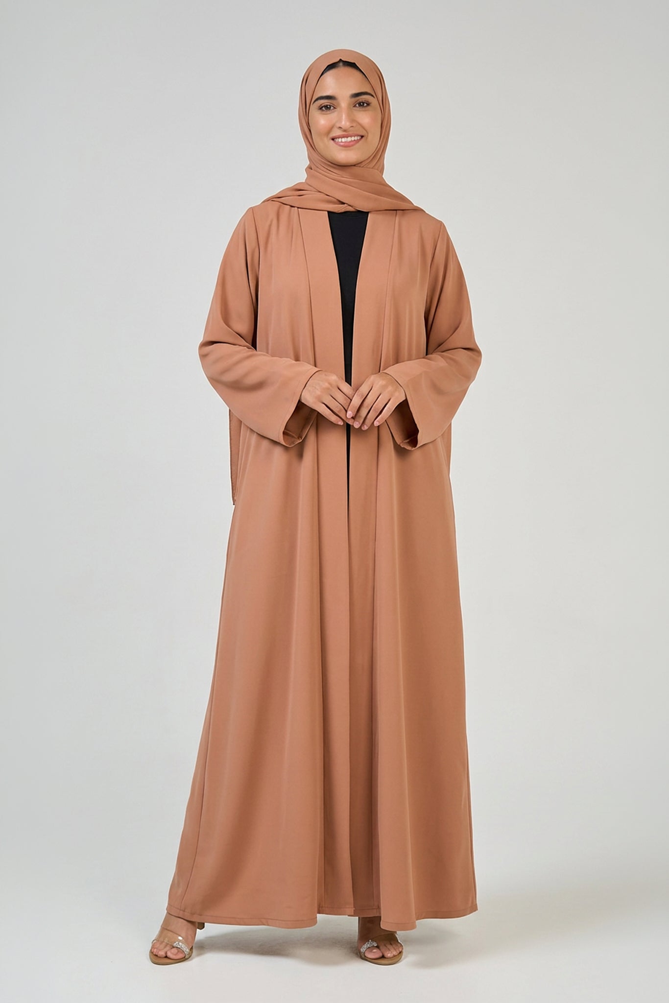 Desert Sand Pleated Abaya
