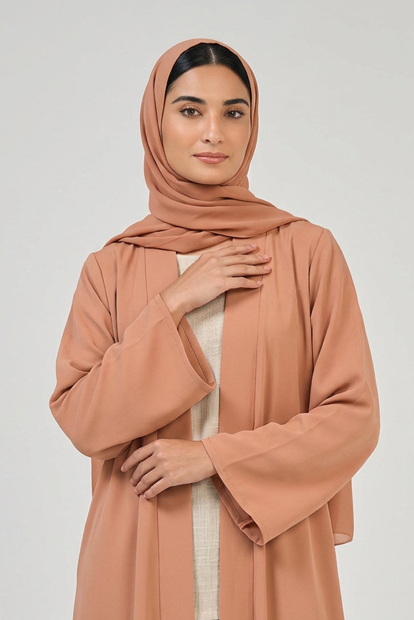 Desert Sand Pleated Abaya