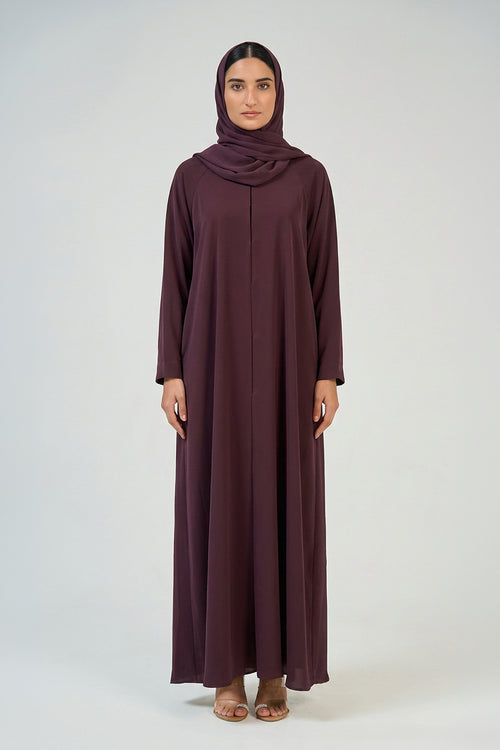 Royal Plum Essential Abaya