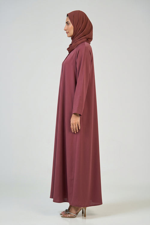 Dusty Rose Essential Abaya – hover image