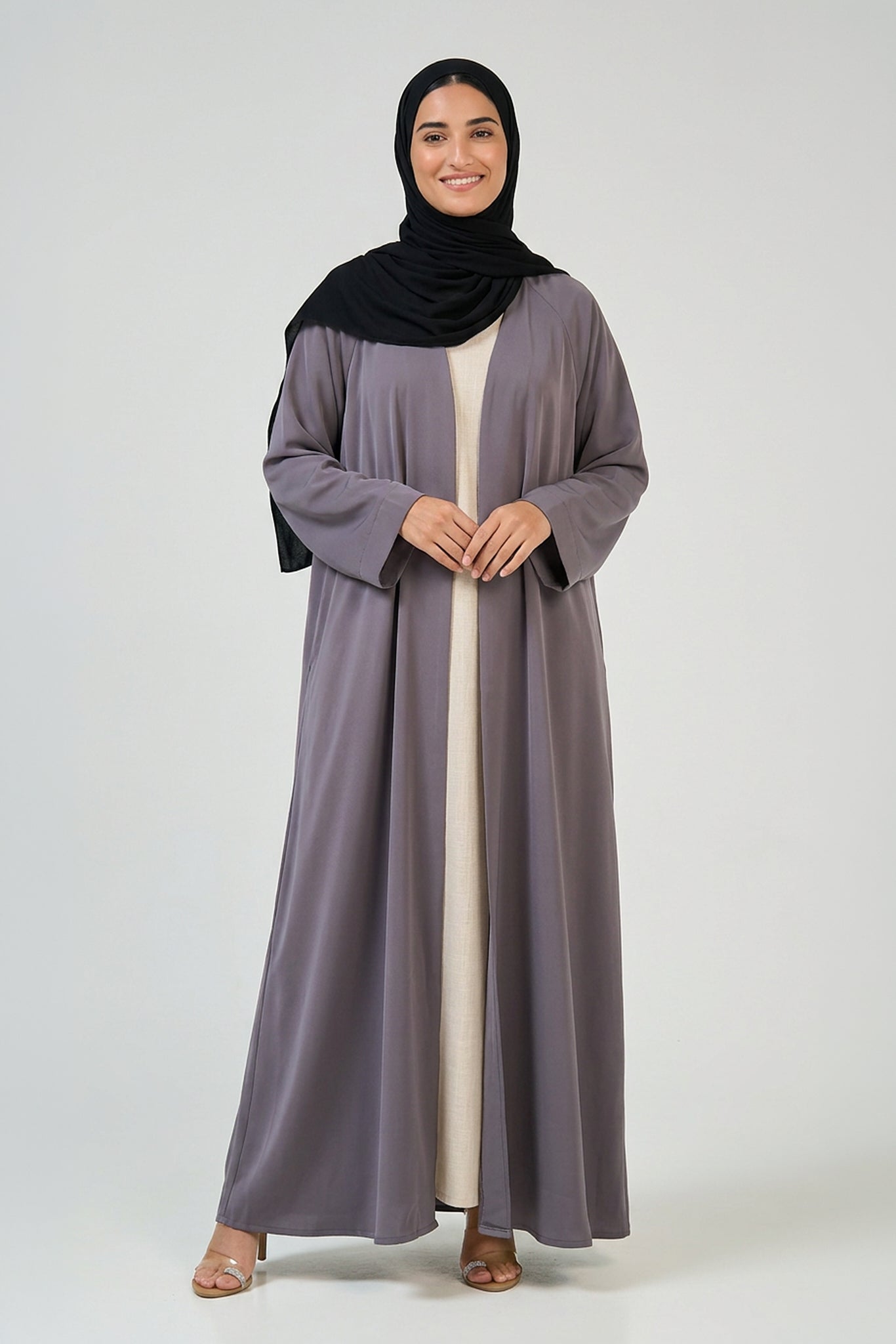 Smoky Lavender Essential Abaya