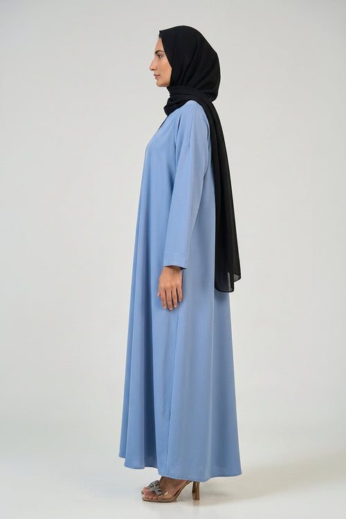 Sky Blue Essential Abaya – hover image