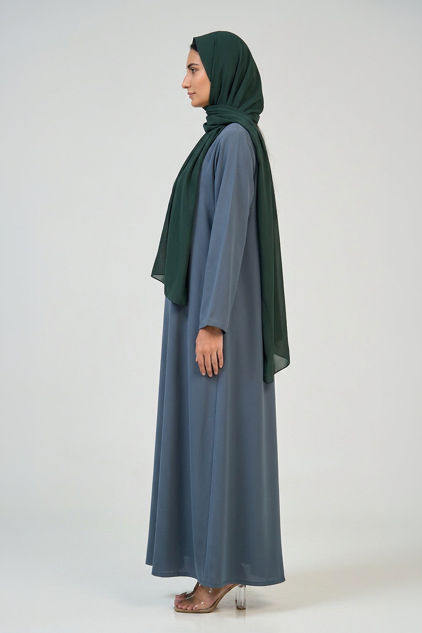 Steel Blue Essential Abaya
