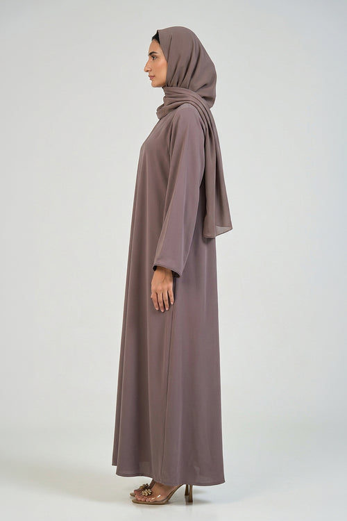 Mocha Taupe Essential Abaya – hover image