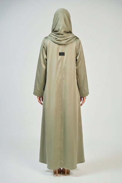 Sage Blossom Embroidered Abaya