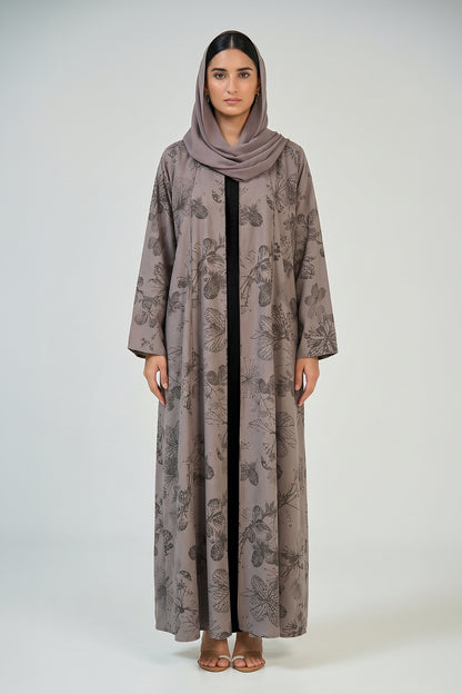 Botanical Grace Printed Abaya