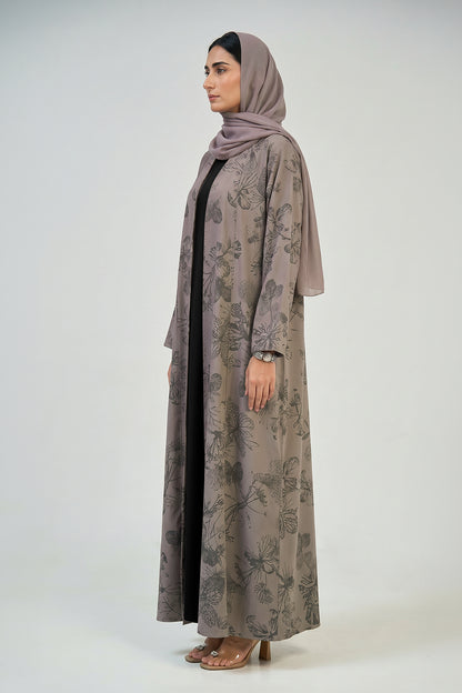 Botanical Grace Printed Abaya