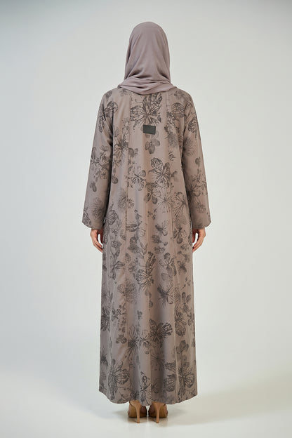 Botanical Grace Printed Abaya