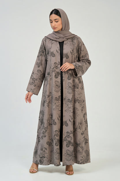 Botanical Grace Printed Abaya