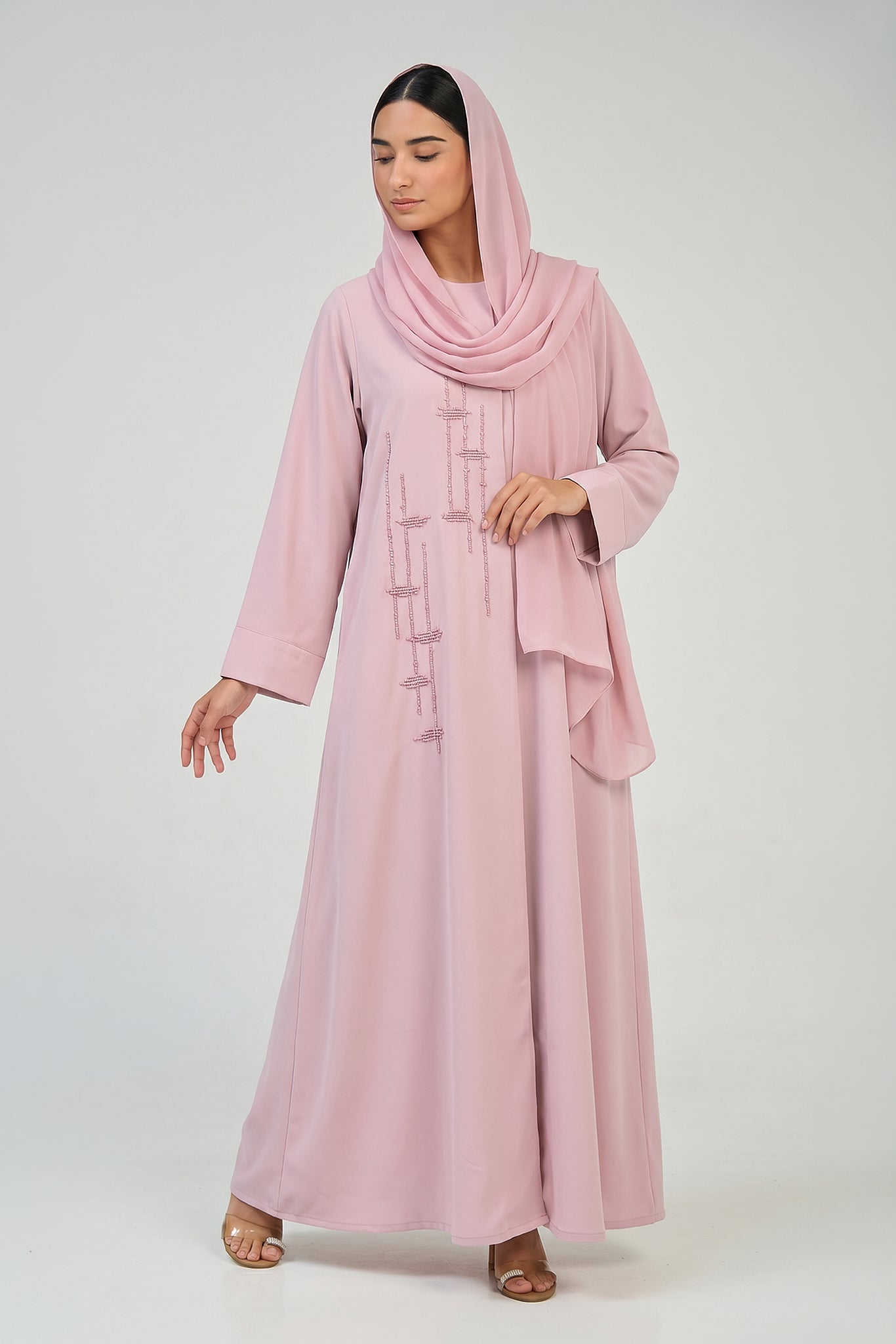 Blush Harmony Abaya