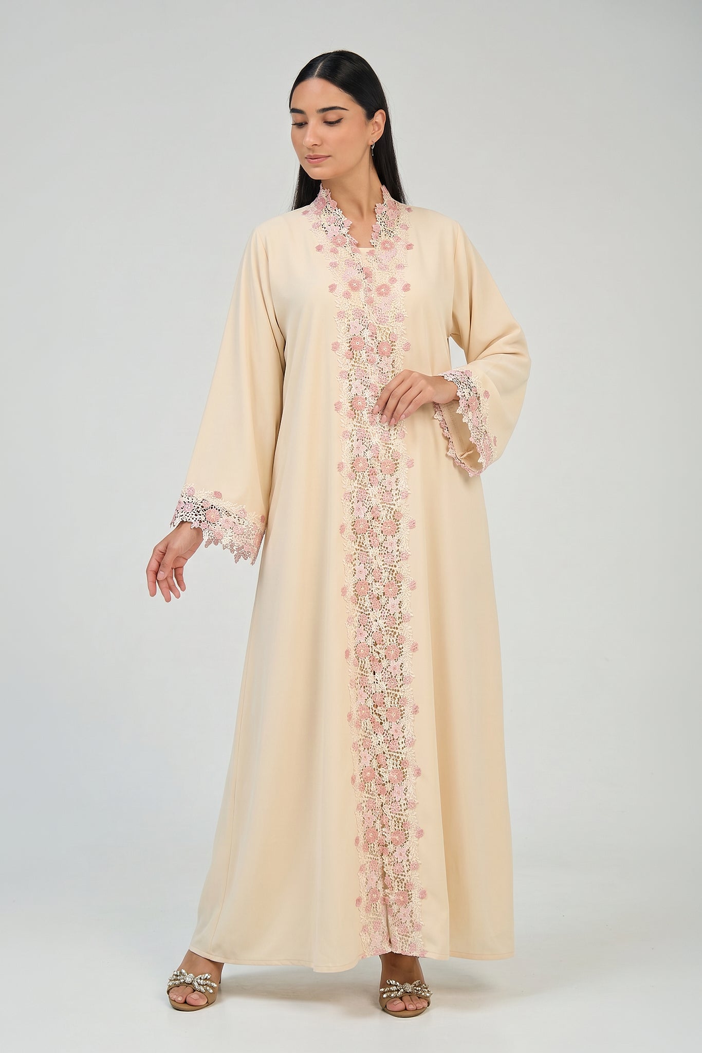 Blossom Lace Abaya
