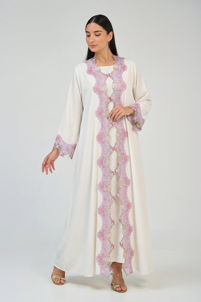Roselle Lace Abaya