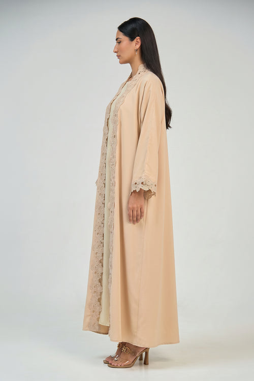 Sand Dune Lace Abaya – hover image