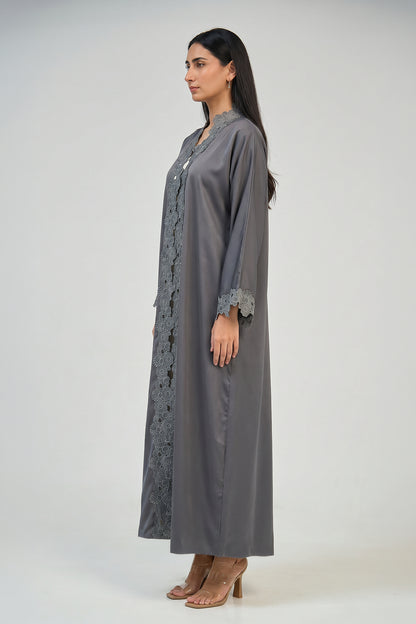 Moonstone Lace Abaya Set
