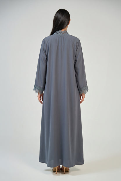 Moonstone Lace Abaya Set