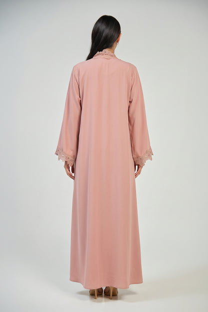 Rosewood Lace Abaya Set