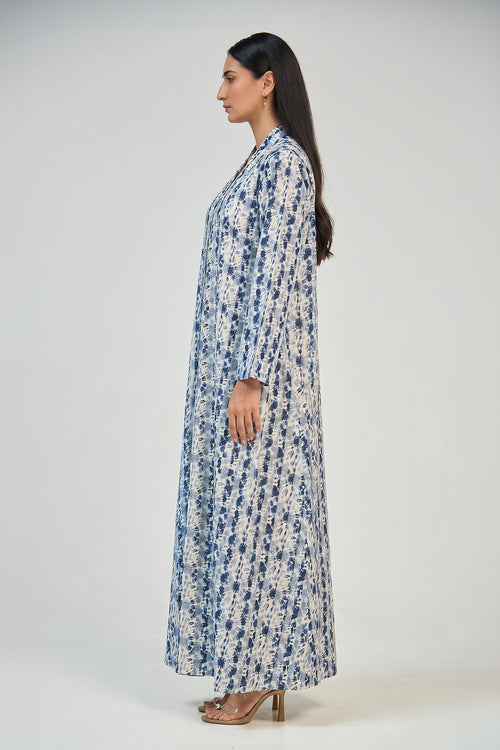 Ocean Marble Open Abaya Set – hover image